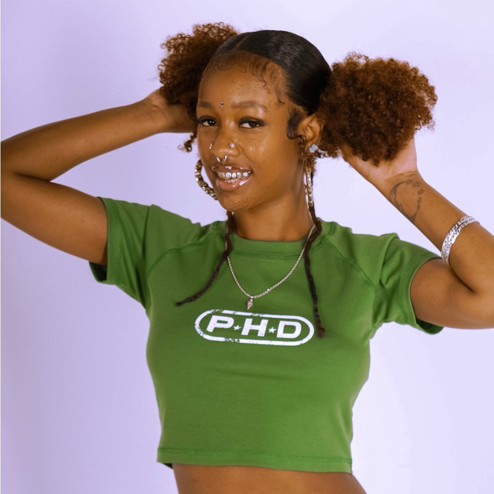 Green Women's Crop Top